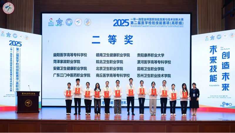 醫學檢驗技術專業團隊獲團體二等獎。