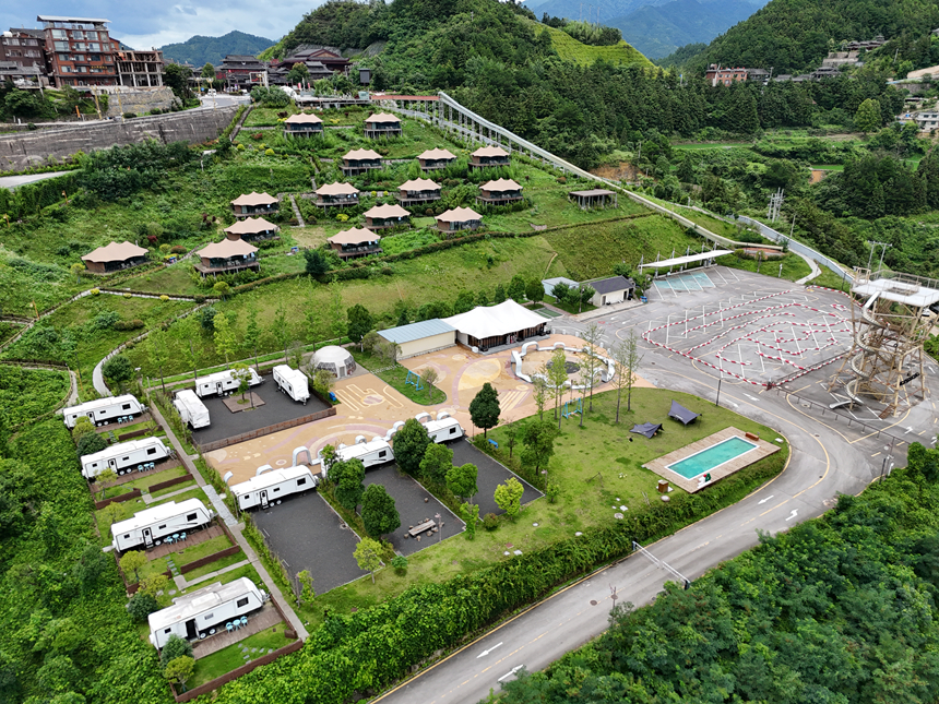 房車營地。西江服務區供圖