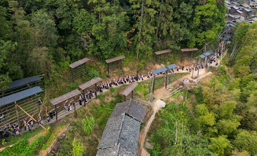 岜沙苗寨蘆笙節(jié)。