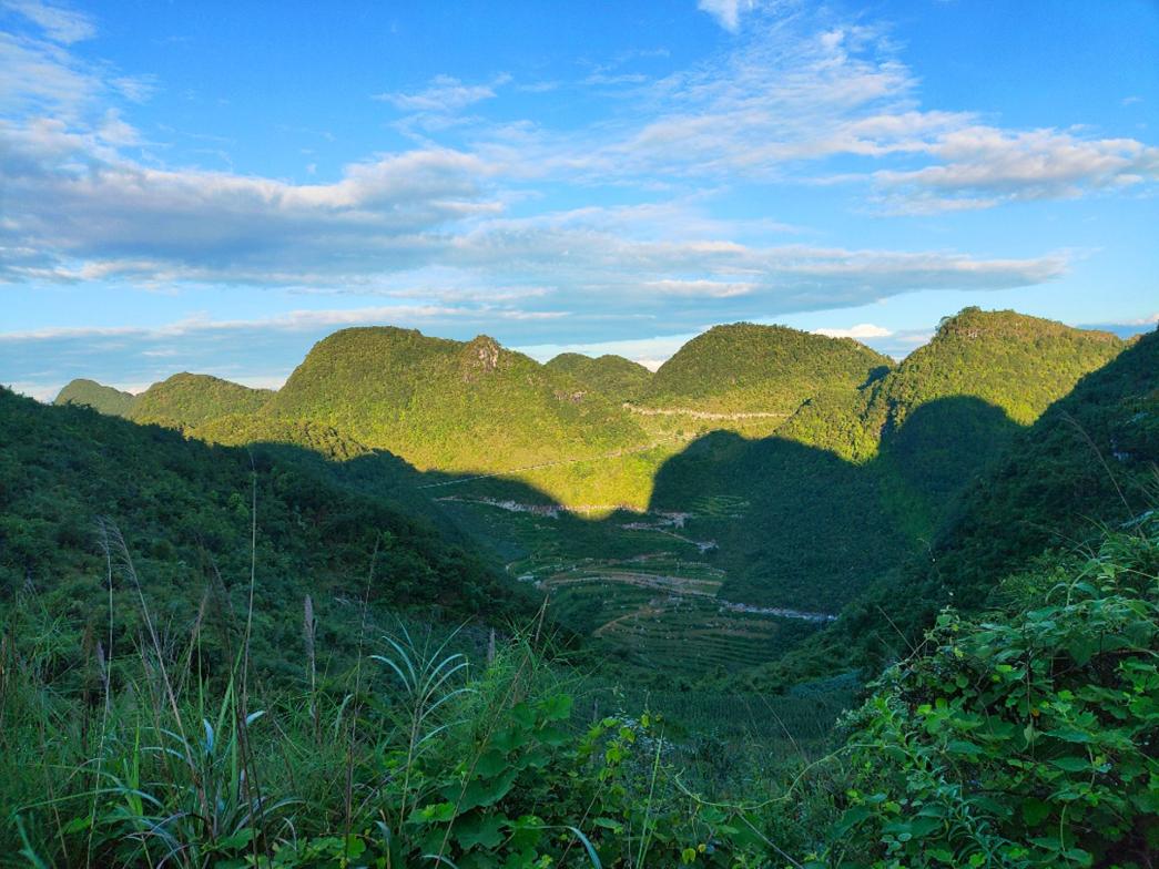 芭茅村蜿蜒的山路。
