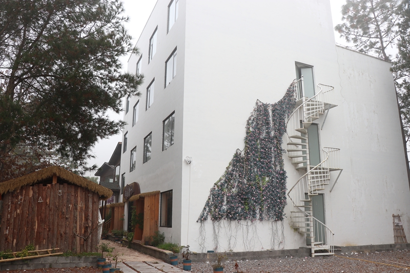 梅花鹿養殖基地衍生項目——鹿鳴舍。劉娟攝