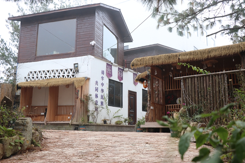 梅花鹿養殖基地衍生項目——鹿鳴舍。劉娟攝