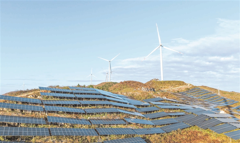 風電項目和光伏項目。謝慧芳攝