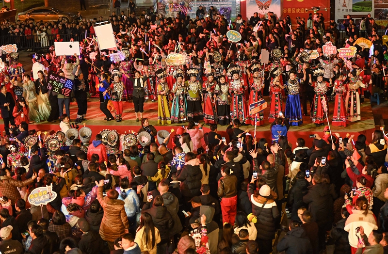 松桃村晚的活動現場。