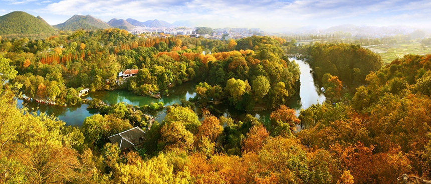 貴陽市花溪區美景。何任叔攝