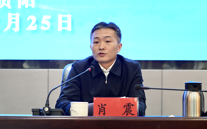 3貴州省人力資源社會保障廳黨組成員、副廳長肖震出席會議并講話。