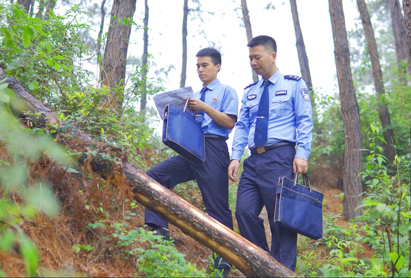 劍河縣開展司法碳匯勘驗現(xiàn)場。劍河縣融媒體中心供圖