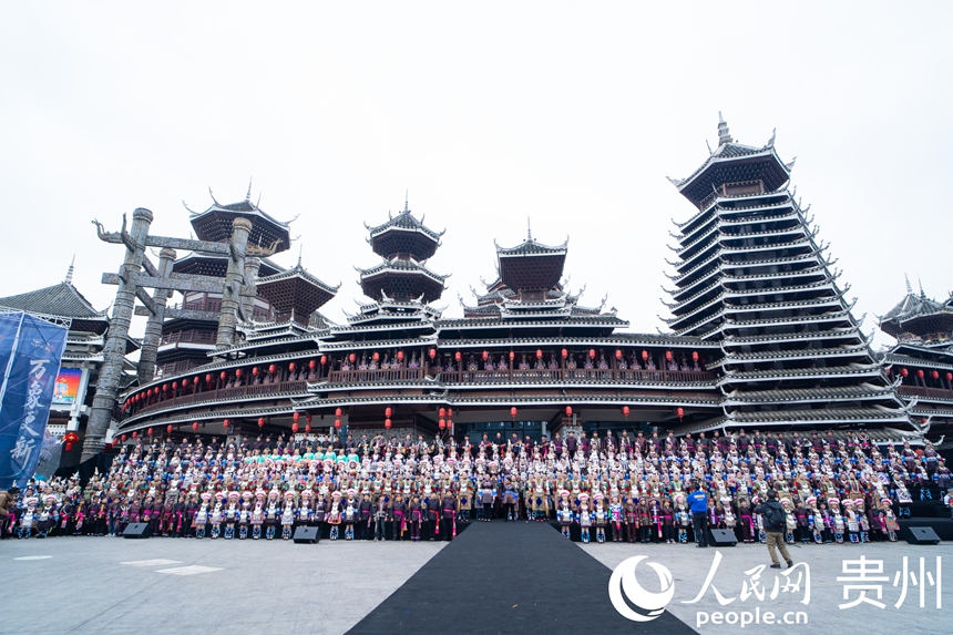 侗族大歌賀新歲。人民網(wǎng) 陽茜攝