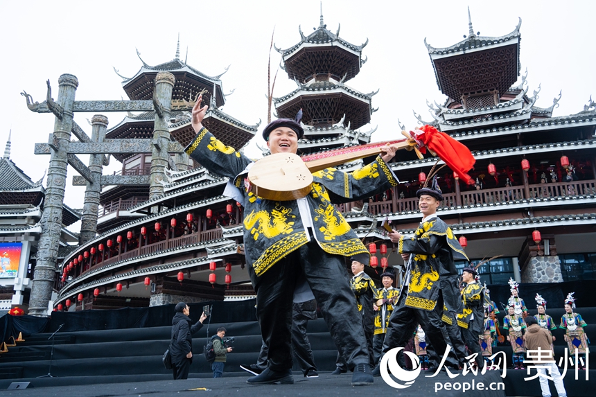 侗族大歌展演現(xiàn)場(chǎng)。人民網(wǎng) 陽(yáng)茜攝