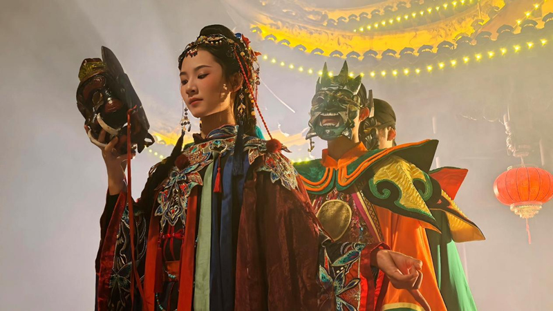 儺戲表演。劉超攝