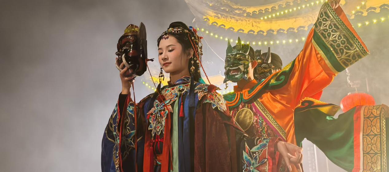 儺戲表演。劉超攝