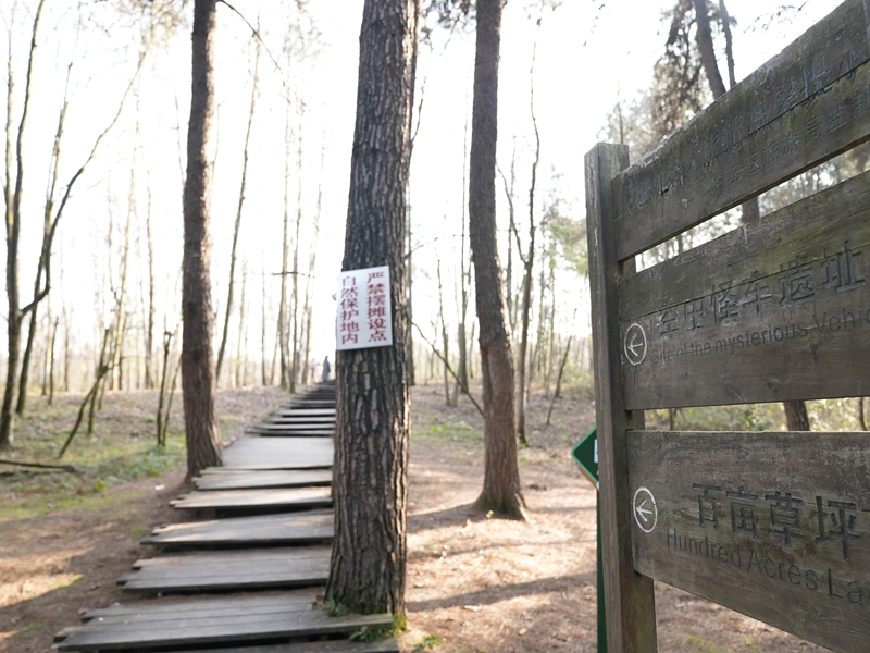2、都溪林場(chǎng)空中怪車遺址。