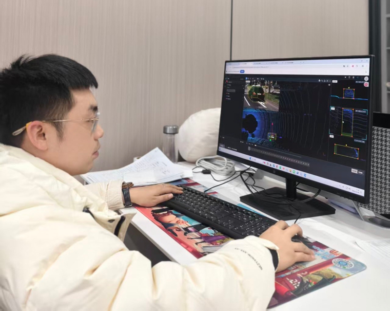 上海本原智數科技有限公司貴陽分公司數據標注場景。受訪者供圖