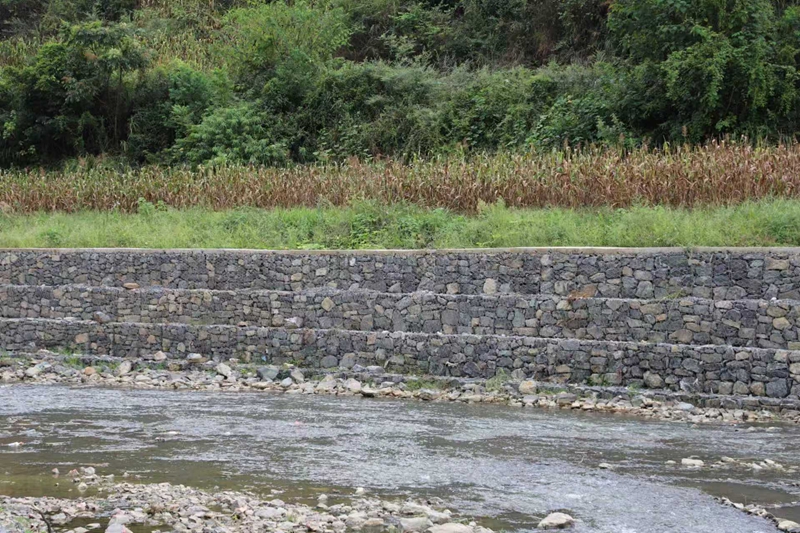 4 金沙縣禹謨鎮內加固的堤防護岸。彭垚攝.jpg