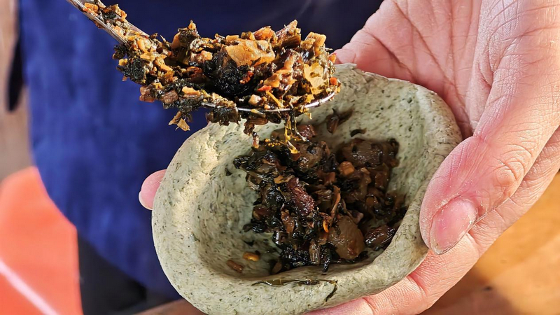 貴州玉屏:非遺棉菜粑飄香迎新春。