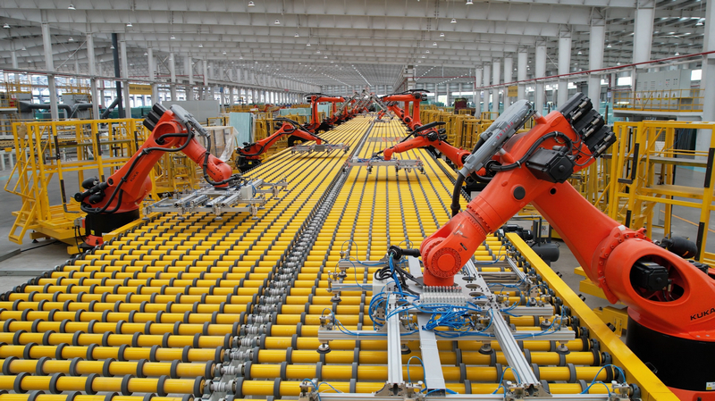 貴州海生玻璃有限公司生產(chǎn)車間。楊序成攝