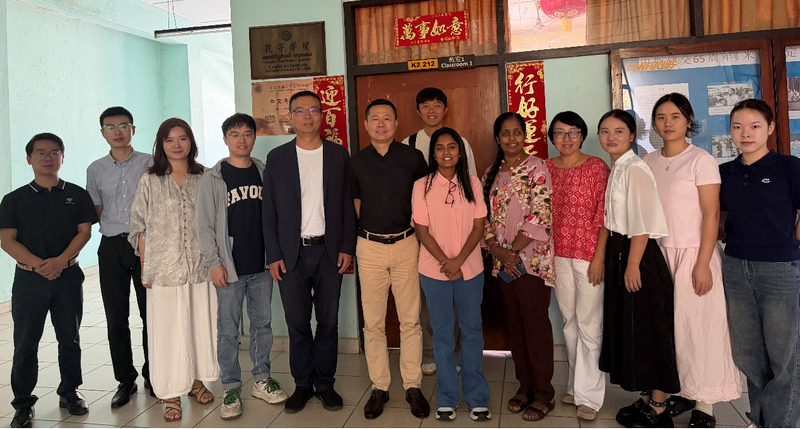 貴州大學代表團訪問斯里蘭卡多所高校。貴州大學供圖