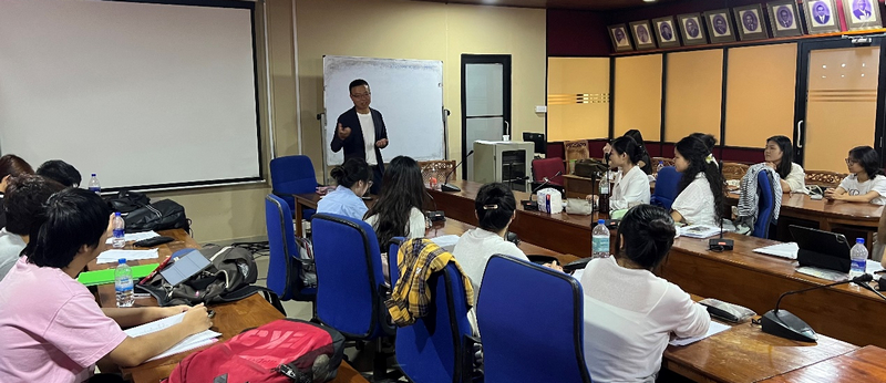 貴州大學代表團訪問斯里蘭卡多所高校。貴州大學供圖