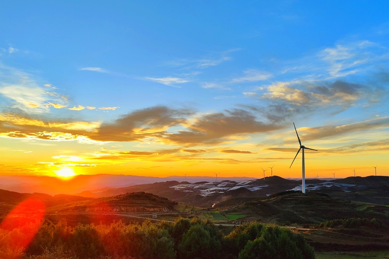 麻窩山風電場。