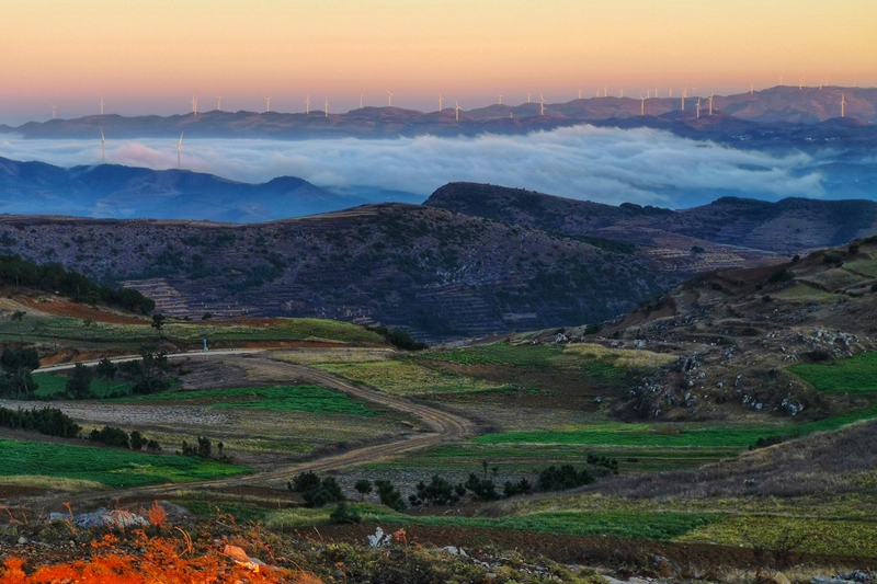 海拉鎮大海子風電場。