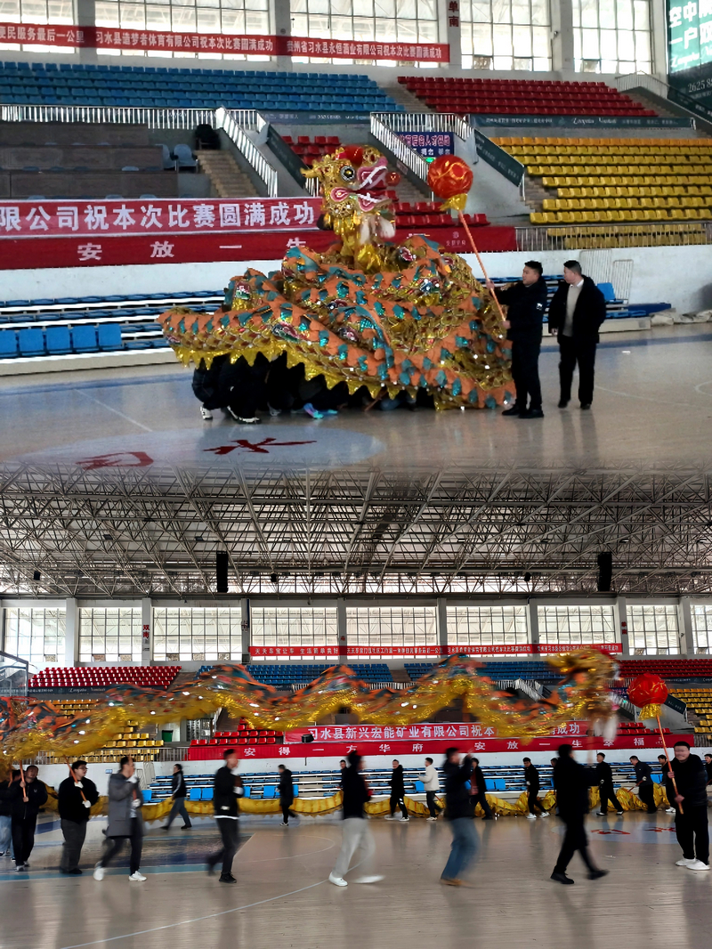 杉王街道舞龍節目彩排。習水縣融媒體中心供圖