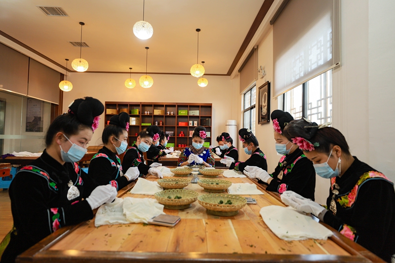 雷山銀球茶生產工藝。