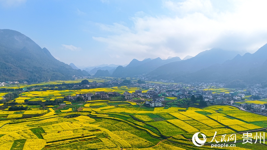 探訪團走進萬峰林景區。人民網記者 涂敏攝