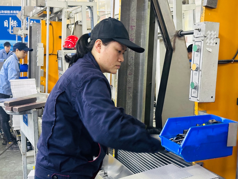 工人們正熟練地操作，有序生產(chǎn) (3)