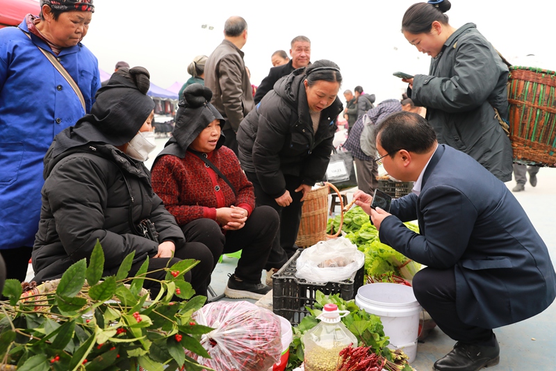 郵政助農(nóng)主播楊志忠正在開(kāi)展直播 (5)