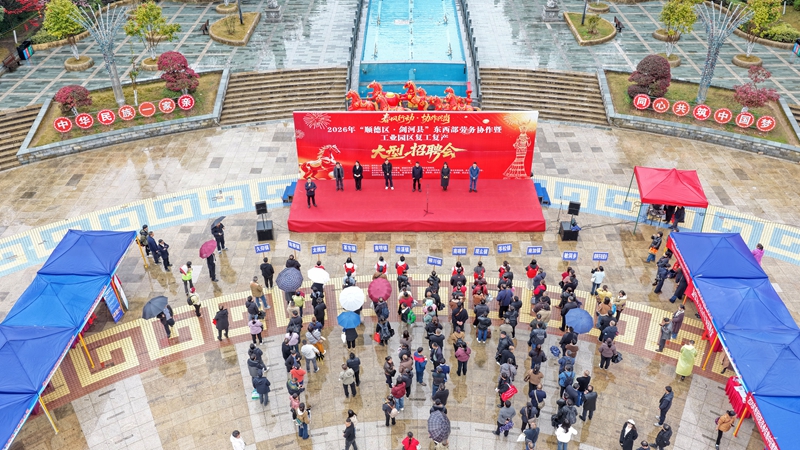 招聘會現場。張美 攝 