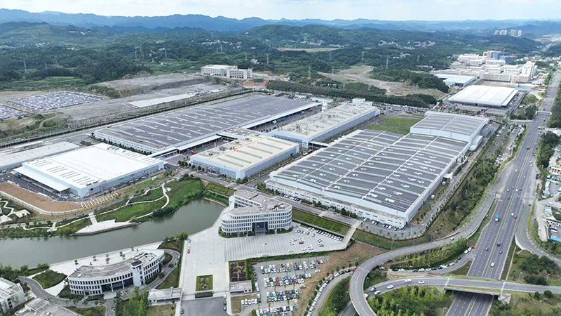 位于觀山湖區的吉利汽車貴陽制造基地。
