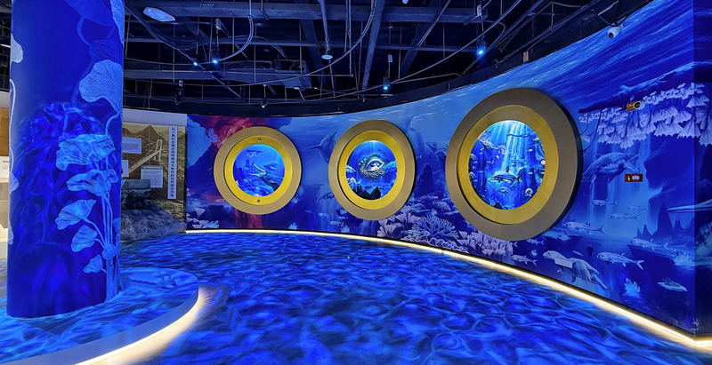 博物館三疊紀展廳板塊。