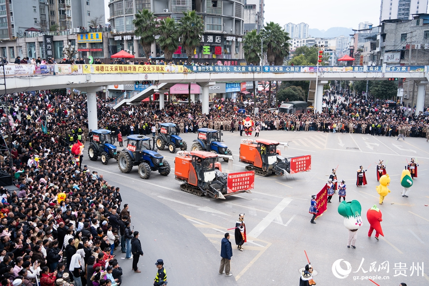 民族大聯歡巡游。人民網 陽茜攝