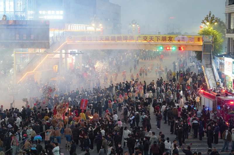 活動現場。