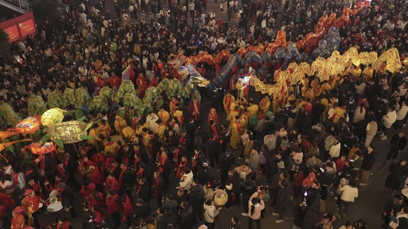 368條祥龍共舞，勾勒遵義最濃年味。