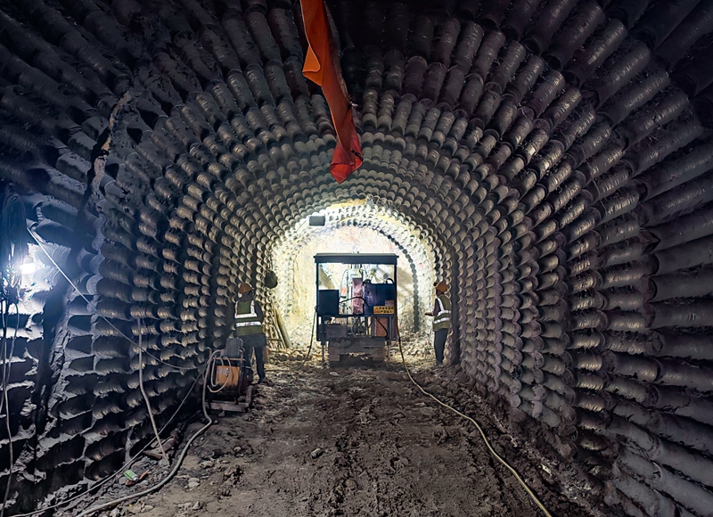 觀音水庫：遵義供水梯坎隧洞施工現場。母昌衛 攝.jpg