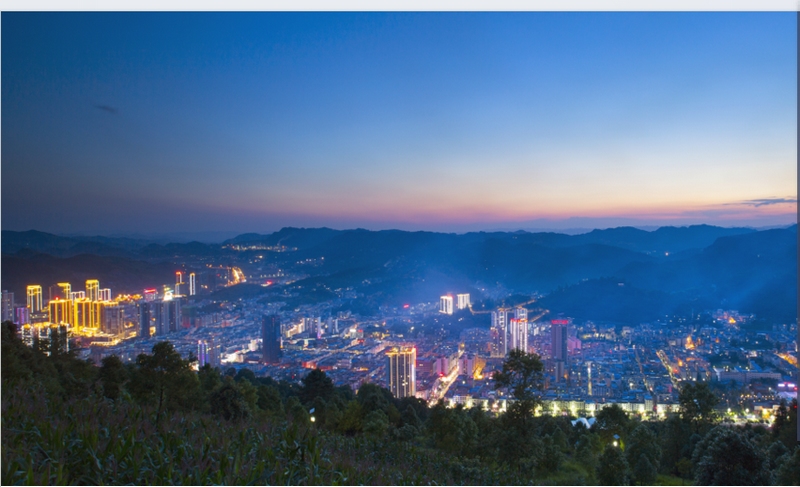 1、桐梓縣城。桐梓縣融媒體中心供圖