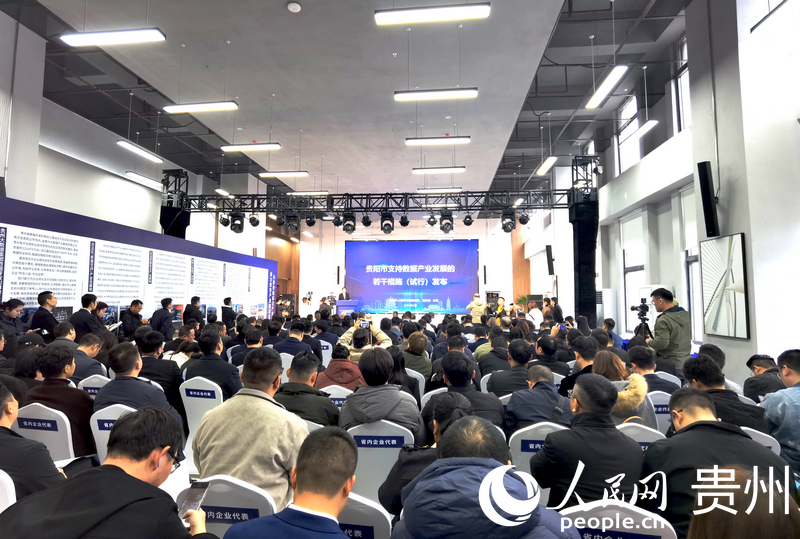 《貴陽市支持數據產業發展的若干措施(試行)》發布。人民網記者 王秀芳攝