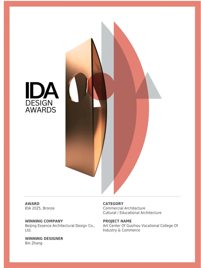 美國國際設計大獎獲獎證書。