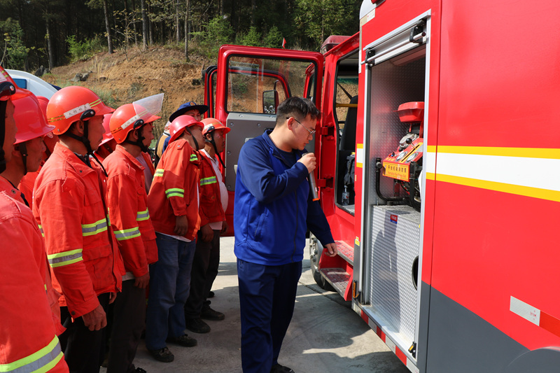 應(yīng)急演練現(xiàn)場(chǎng)。