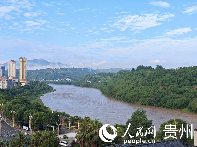 赤水河（貴州遵義赤水段）。人民網 龍章榆攝