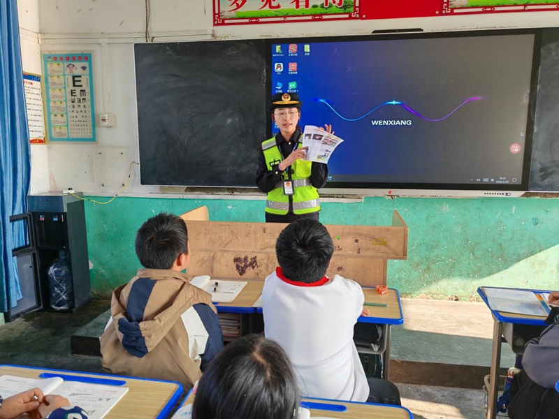 2 圖為“交通安全課堂”現場。