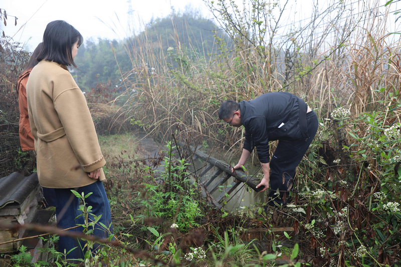 腐朽的木質梯子。姜繼恒攝