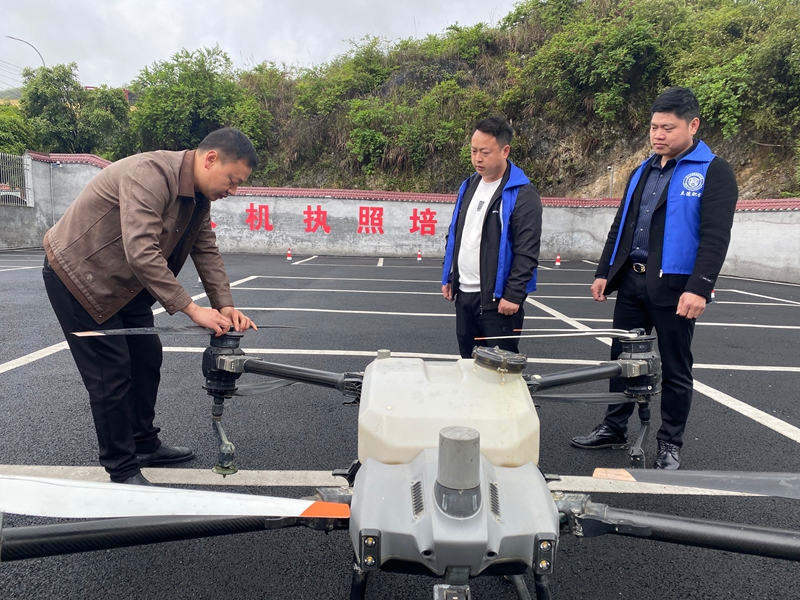 無人機實操現場。