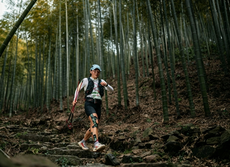 王愛麗在比賽中。